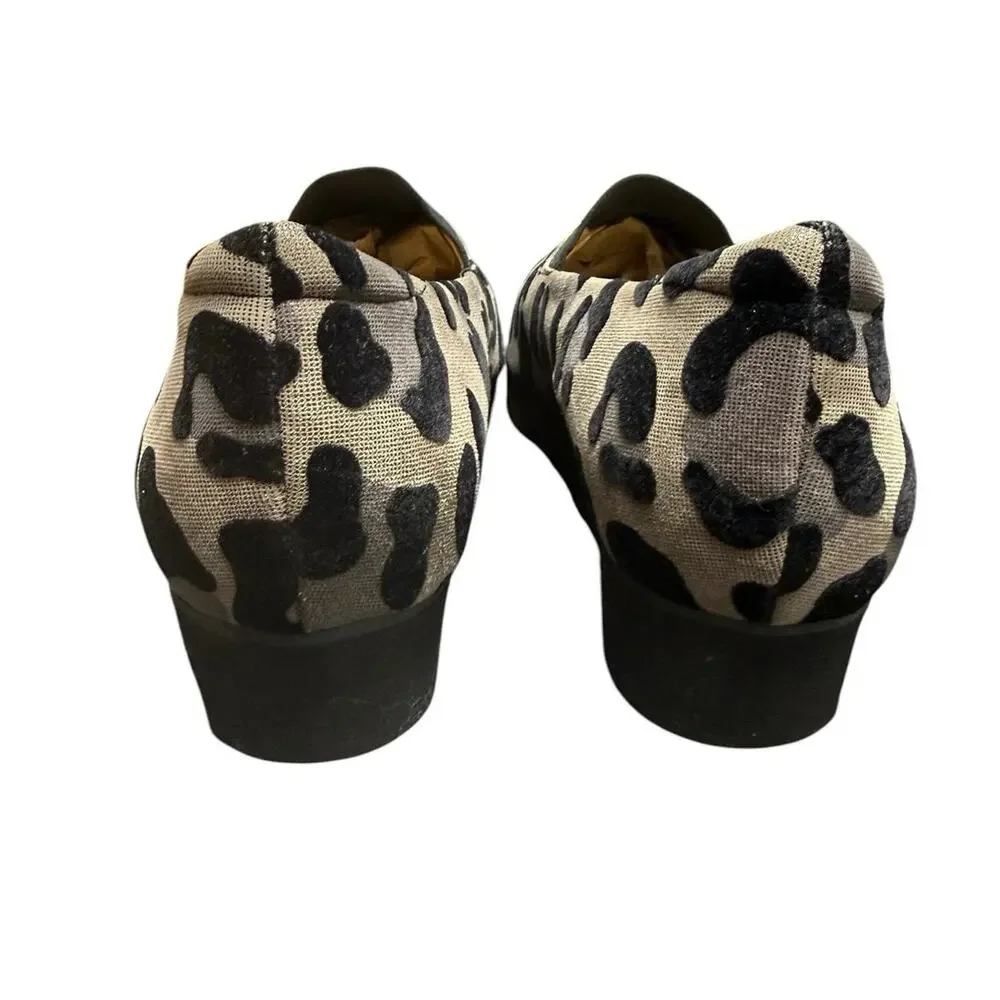 Peter Kaiser Size 6 1/2 Animal Print Loafers Comfort Slip On Shoes Lightweight
